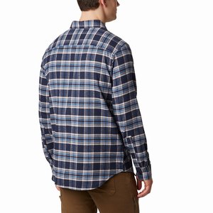 Columbia Cornell Woods™ Flannel Långärmad Tröja Herr Marinblå/Grå (ILCKF0674)